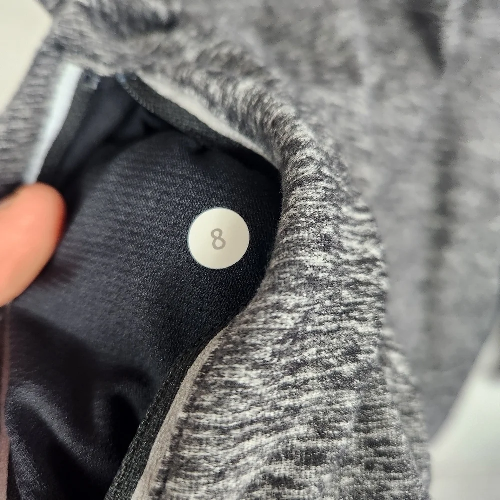 Lululemon Star Runner Long Sleeve Rulu Running Athleisure Top Black Gray 8